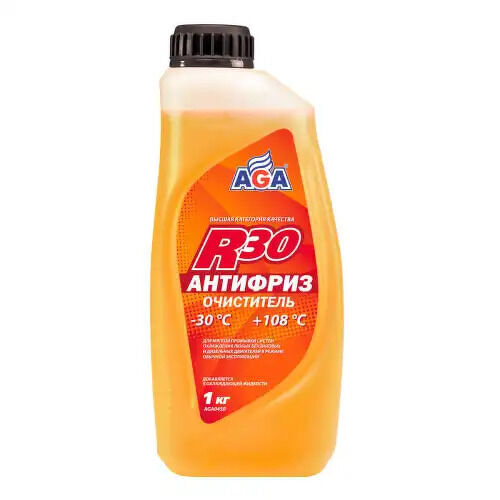 Антифриз-очиститель 1KG , готовый к применению, цвет нейтральный, -30С AGA, AGA045R