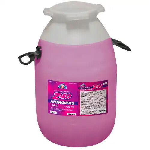 Антифриз, готовый к применению, красный -40С AGA ANTIFREEZE AGA-Z40, PREMIX 48л AGA, AGA053Z