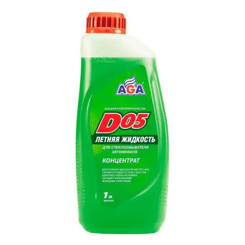 Жидкость для стеклоомывателя летняя d05 1l, концентрат AGA, AGA055C