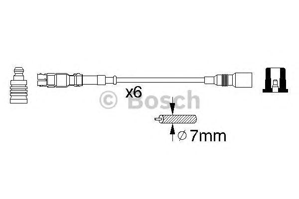 Комплект проводов BOSCH, 0986356302