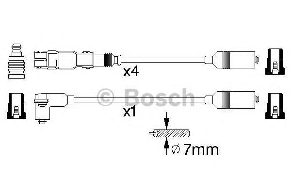 Комплект проводов BOSCH, 0986356304