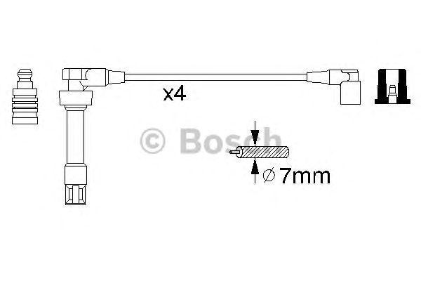 КОМПЛЕКТ ВВ. ПРОВОДОВ BOSCH, 0986356307