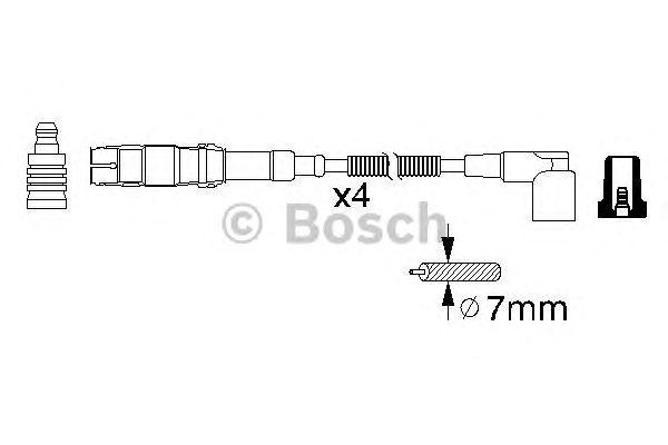 Провода высоковольтные BOSCH, 0986356310