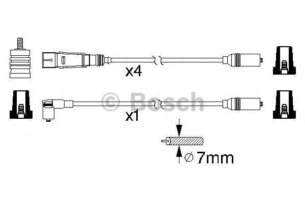 Комплект проводов BOSCH, 0986356317