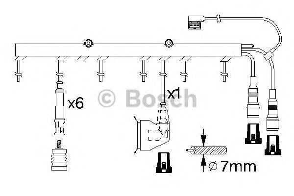 Провода высоковольтные BOSCH, 0986356323