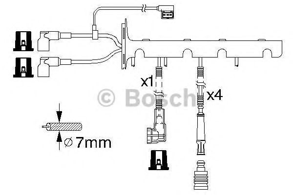 Провода высоковольтные BOSCH, 0986356328