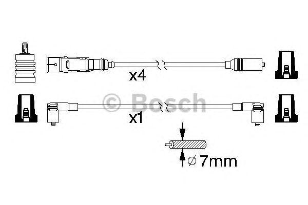 Комплект проводов BOSCH, 0986356338