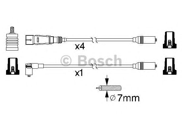 Провода высоковольтные BOSCH, 0986356339