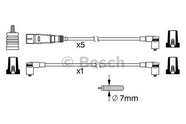 Провода высоковольтные BOSCH, 0986356340