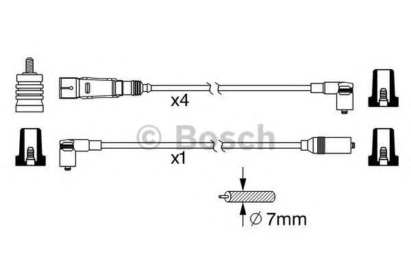 Комплект проводов BOSCH, 0986356342