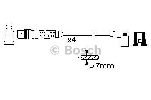 КОМПЛЕКТ ВВ. ПРОВОДОВ BOSCH, 0986356345
