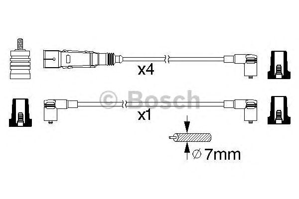 Комплект проводов BOSCH, 0986356360