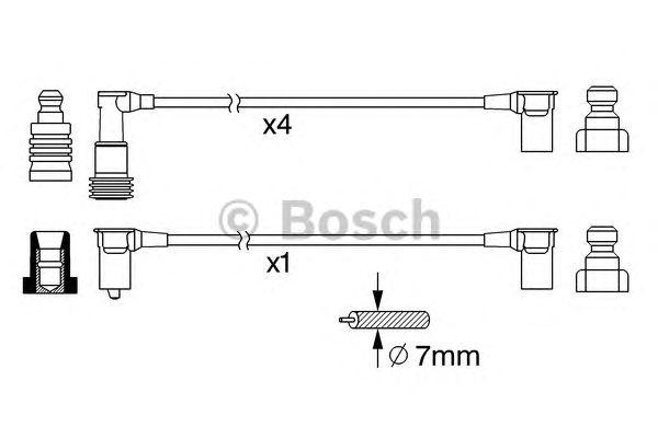 КОМПЛЕКТ ВВ. ПРОВОДОВ BOSCH, 0986356377