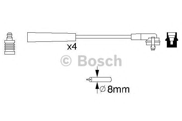Комплект проводов BOSCH, 0986356700