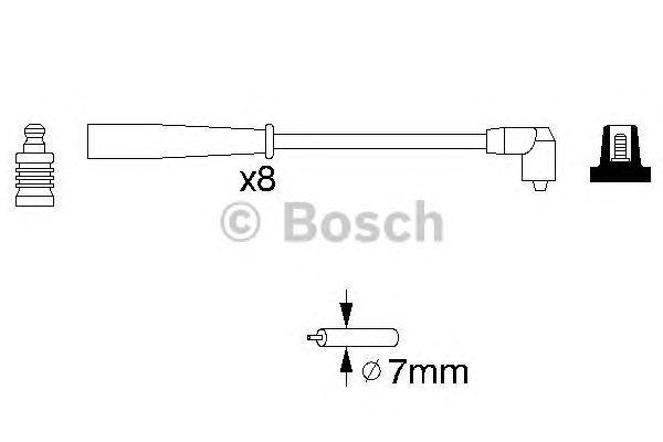 КОМПЛЕКТ ВВ. ПРОВОДОВ BOSCH, 0986356707