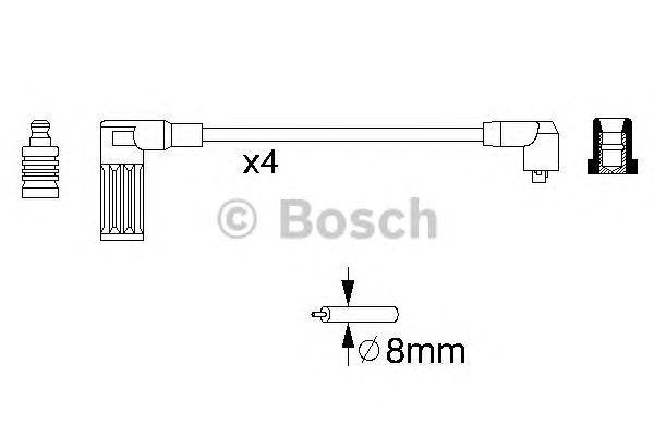 ВЫСОКОВОЛЬТН. ПРОВОДА BOSCH, 0986356717