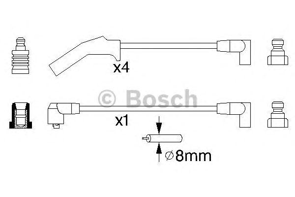 КОМПЛЕКТ ВВ. ПРОВОДОВ BOSCH, 0986356724