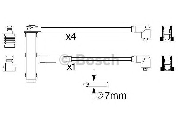 Комплект проводов BOSCH, 0986356731