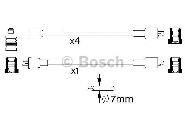 ВЫСОКОВОЛЬТН. ПРОВОДА BOSCH, 0986356732