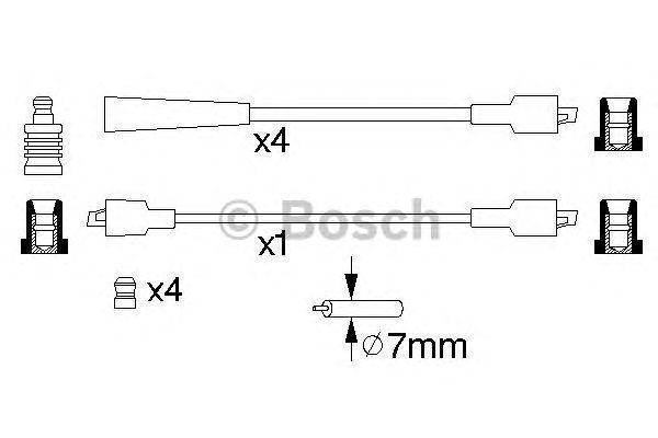 КОМПЛЕКТ ВВ.ПРОВОДОВ BOSCH, 0986356750