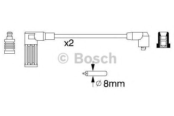 ВЫСОКОВОЛЬТН. ПРОВОДА BOSCH, 0986356752