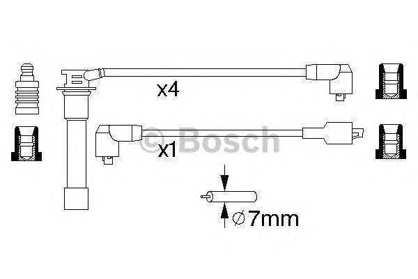 КОМПЛЕКТ ВВ. ПРОВОДОВ BOSCH, 0986356760