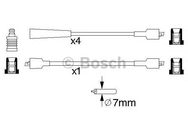 Комплект проводов BOSCH, 0986356762