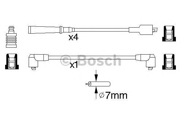 Комплект проводов BOSCH, 0986356773