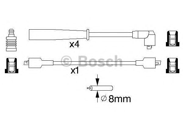 Комплект проводов BOSCH, 0986356774