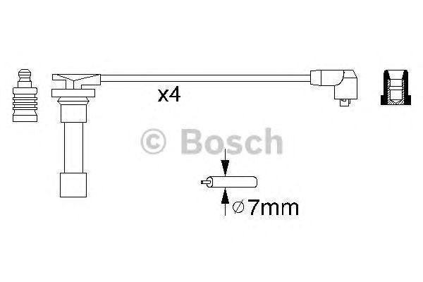 КОМПЛЕКТ ВВ. ПРОВОДОВ BOSCH, 0986356776
