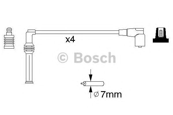 КОМПЛЕКТ ВВ. ПРОВОДОВ BOSCH, 0986356778