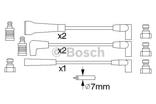КОМПЛЕКТ ВВ. ПРОВОДОВ BOSCH, 0986356780
