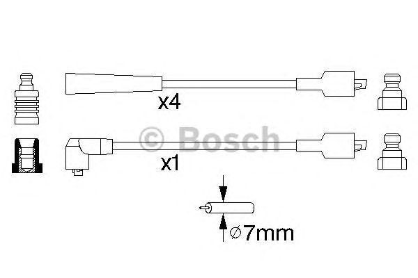 Провода высоковольтные BOSCH, 0986356786