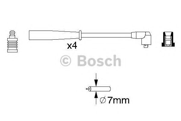 КОМПЛЕКТ ВВ. ПРОВОДОВ BOSCH, 0986356789