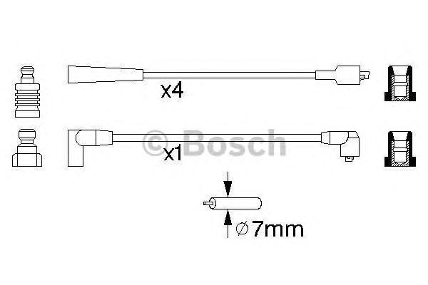 КОМПЛЕКТ ВВ. ПРОВОДОВ BOSCH, 0986356798