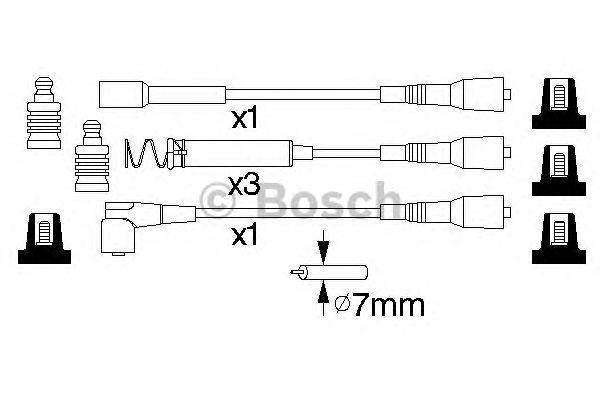 Комплект проводов BOSCH, 0986356801