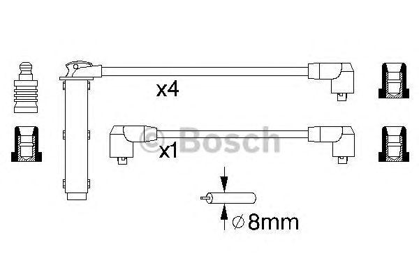 Комплект проводов BOSCH, 0986356802