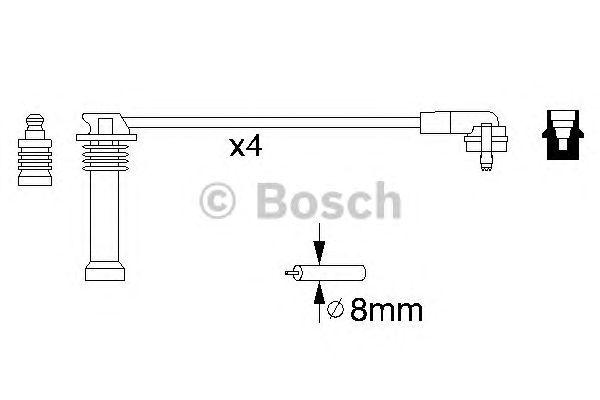 Комплект проводов BOSCH, 0986356805