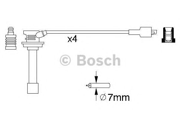 Комплект проводов BOSCH, 0986356810