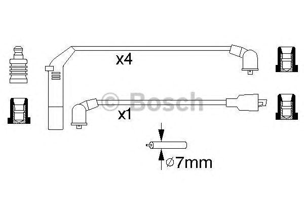 КОМПЛЕКТ ВВ. ПРОВОДОВ BOSCH, 0986356813