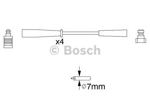 Комплект проводов BOSCH, 0986356817