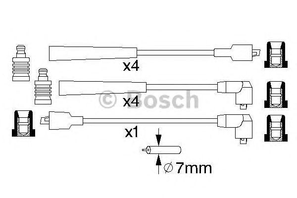 КОМПЛЕКТ ВВ. ПРОВОДОВ BOSCH, 0986356831