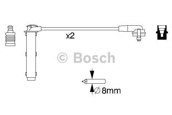КОМПЛЕКТ ВВ. ПРОВОДОВ BOSCH, 0986356833