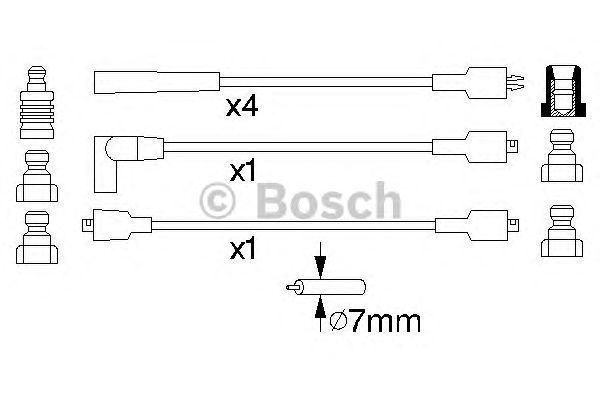 КОМПЛЕКТ ВВ. ПРОВОДОВ BOSCH, 0986356834