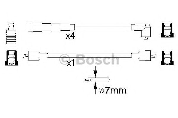 ВЫСОКОВОЛЬТН. ПРОВОДА BOSCH, 0986356839