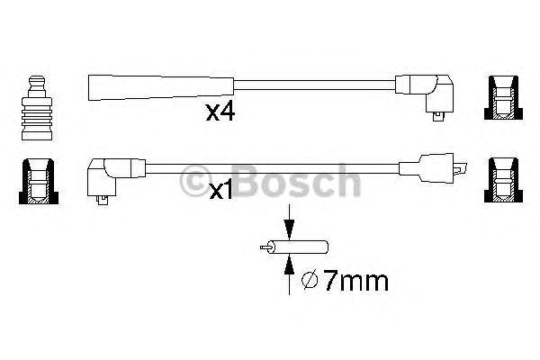 КОМПЛЕКТ ВВ. ПРОВОДОВ BOSCH, 0986356841