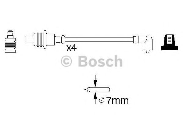 КОМПЛЕКТ ВВ. ПРОВОДОВ BOSCH, 0986356854