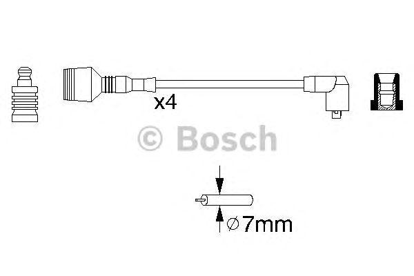 ВЫСОКОВОЛЬТН. ПРОВОДА BOSCH, 0986356856