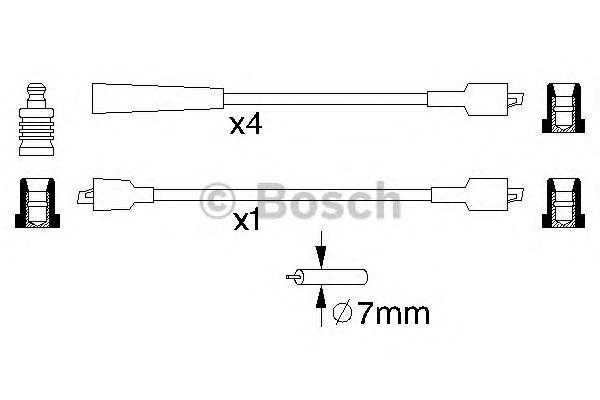 КОМПЛЕКТ В.В ПРОВОДОВ BOSCH, 0986356862