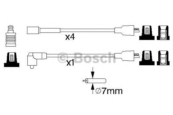 Комплект проводов BOSCH, 0986356864